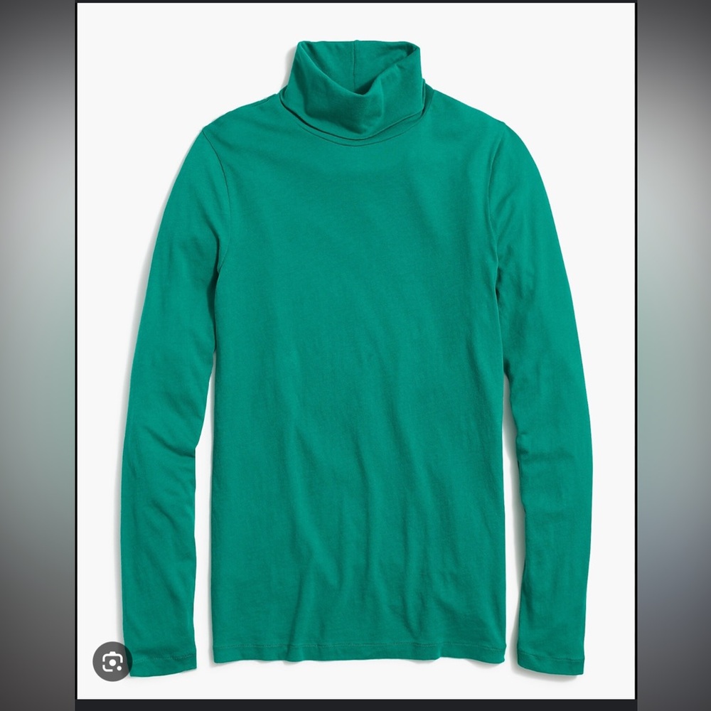 J Crew Tissue Crepe Turtleneck